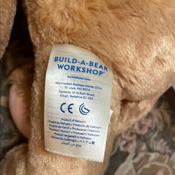 Build-A-Bear Plush Bunny Toy - Tan and Pink - Picture 5 of 8